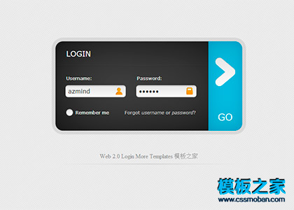 Web 2.0 Login后台登陆html模板