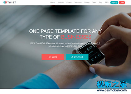 Twist响应式精品商务互联网科技公司模板[演示]