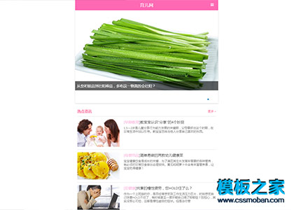 母婴妈咪宝贝wap移动端整站html5模板