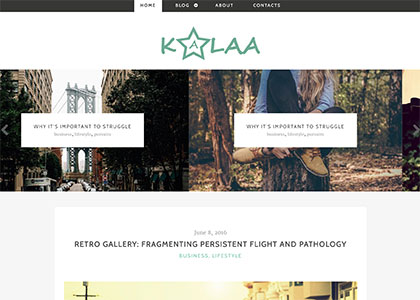 kalaa个人博客html5模板下载