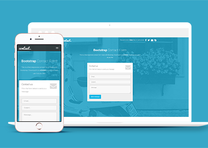 Bootstrap Contact 在线留言Form表单