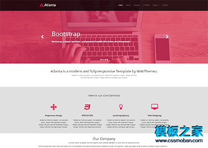 Atlanta外贸商务服务html5模板