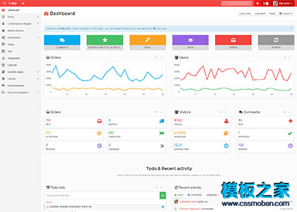 Flatty bootstrap后台管理系统模板