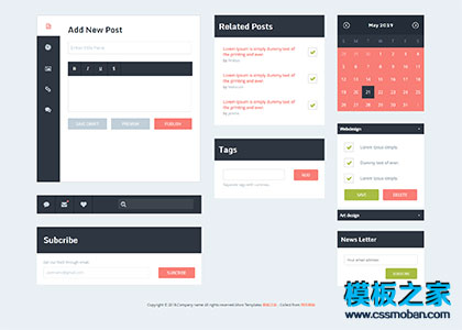 Webdesign css3代码练习UI界面模板