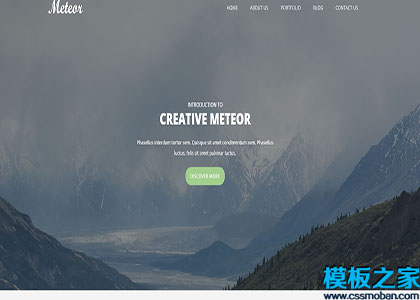 Meteor整站企业博客文章响应式网站首页模板