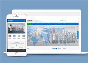 电动伸缩门卷闸门类网站通用前端模板下载