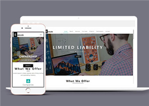 企业服务执行动态响应式通用网页模板下载