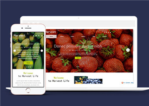 响应式果蔬大棚企业源码模板下载