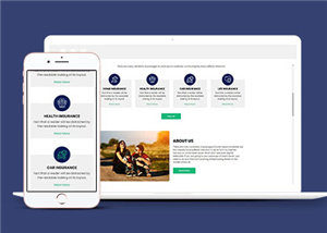 保险公司官方HTML网页模板下载