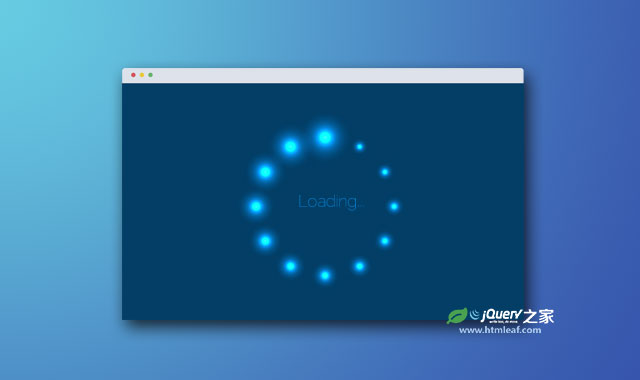 jQuery自定义页面加载loading指示器插件