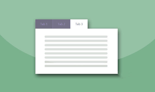 现代时尚的jQuery和CSS3 Tabs选项卡插件